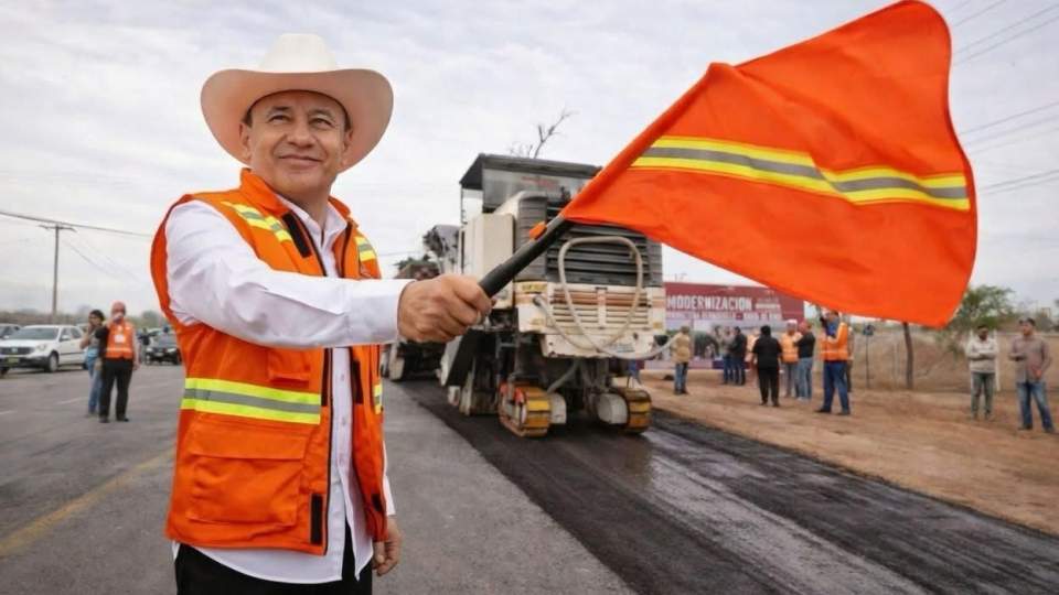 Cuatro carriles Hermosillo-Bahía de Kino es una realidad; Gobernador Durazo arranca obra de modernización